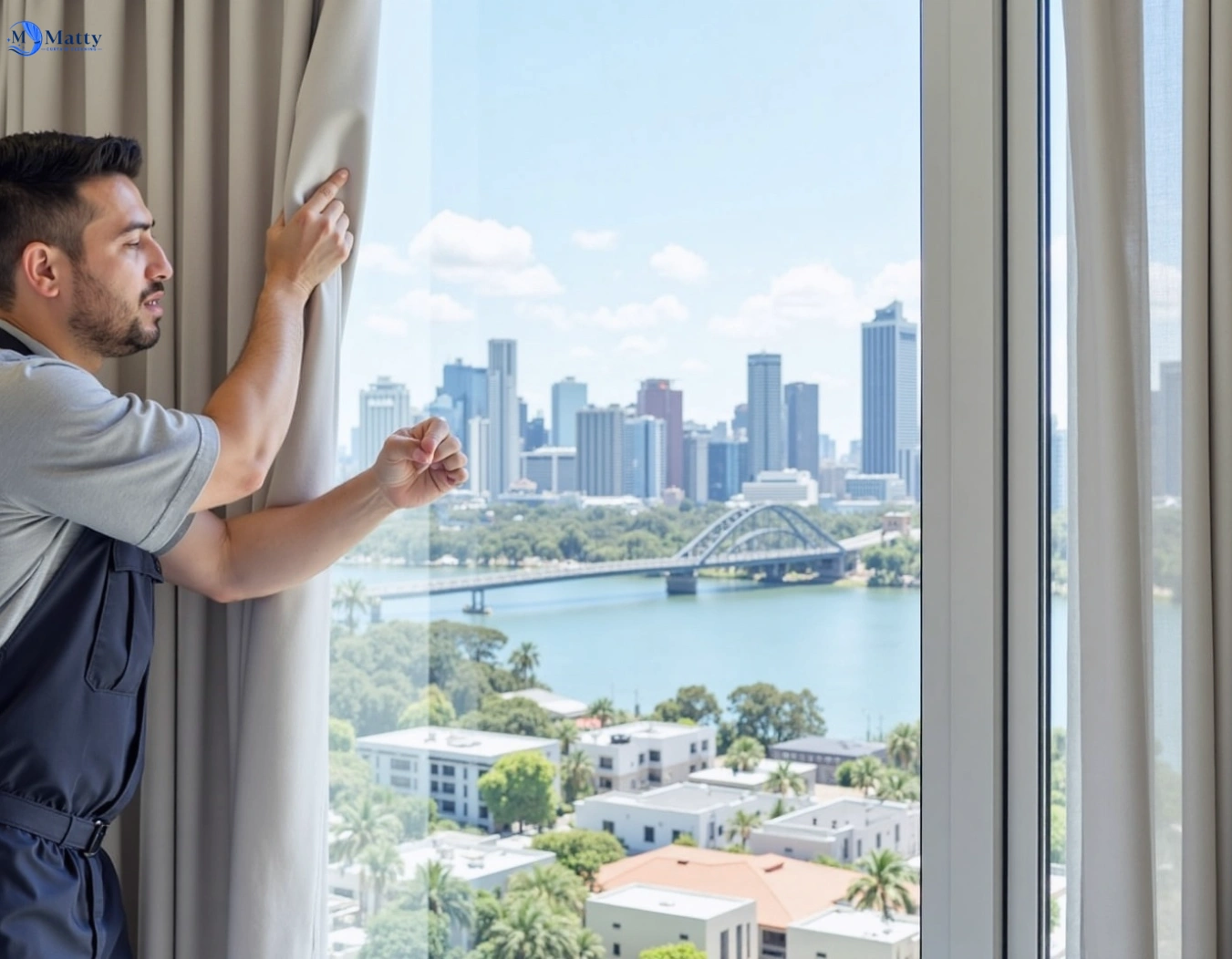 Professional curtain steam cleaning service knoxfield-vic QLD by Matty Curtain Cleaning