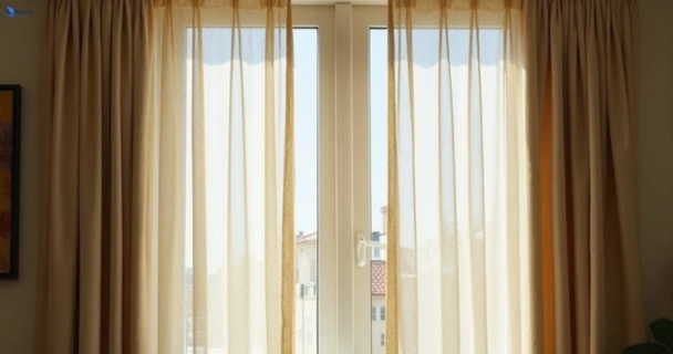 Dull dusty drapes in knoxfield-vic before professional cleaning
